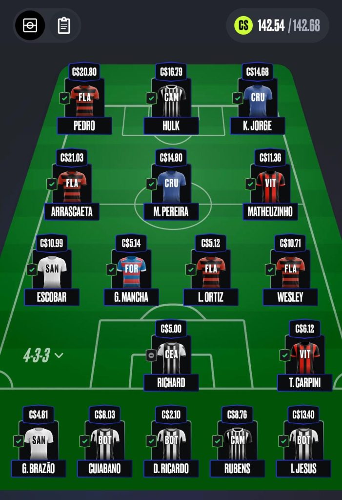 Seleção Mix - 8ª Rodada