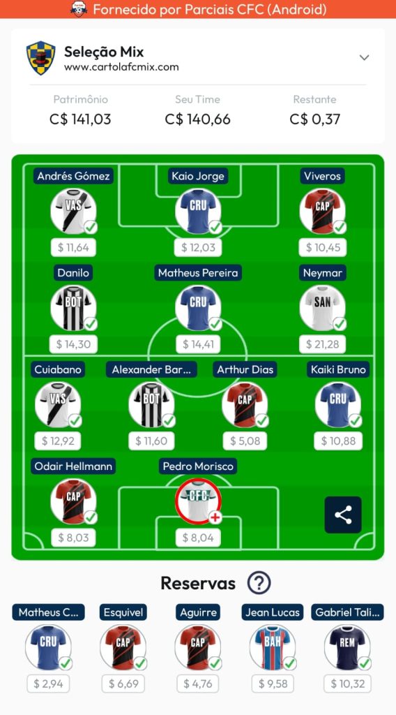 Seleção Mix - 11ª Rodada