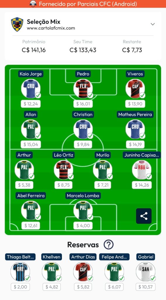 Seleção Mix - 18ª Rodada